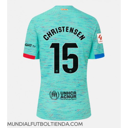Camiseta Barcelona Andreas Christensen #15 Tercera Equipación Replica 2023-24 mangas cortas